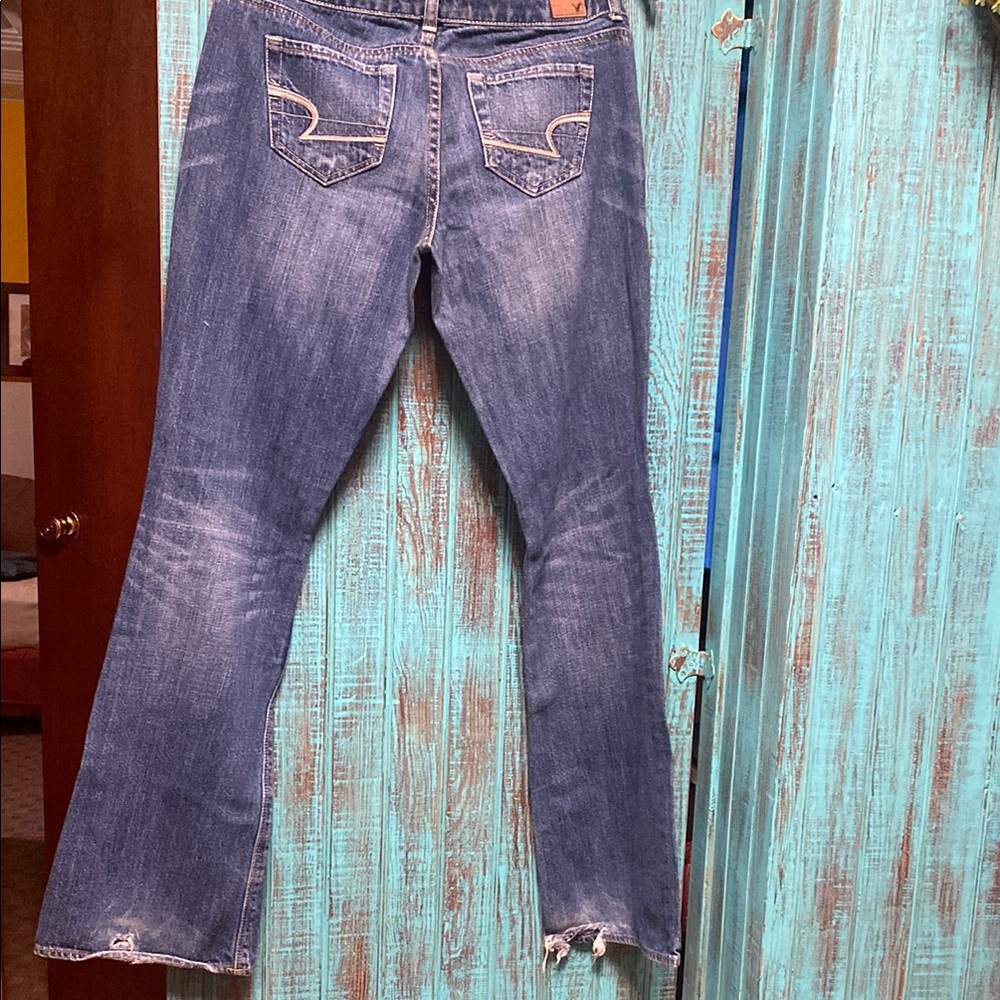 American Eagle Outfitters Blue Boot Cut Jeans - Picture 6 of 10